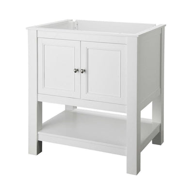 Gazette 30 in. W Bath Vanity Cabinet Only in White - Super Arbor