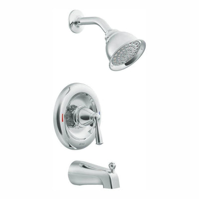 Banbury Single-Handle 1-Spray 1.75 GPM Tub and Shower Faucet with Valve in Chrome (Valve Included) - Super Arbor