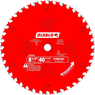 8-1/4 x 40-Teeth Finish Saw Blade - Super Arbor