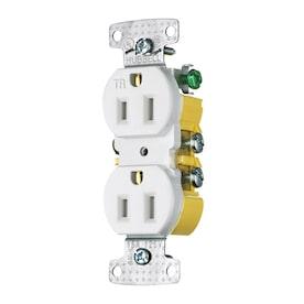 Hubbell White 15-Amp Duplex Tamper Resistant Residential (10-Pack) Outlet - Hardwarestore Delivery