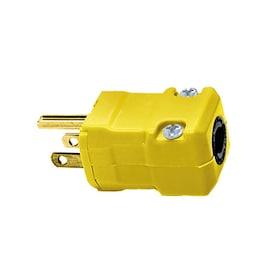 Hubbell 15-Amp-Volt Yellow 3-Wire Grounding Plug - Hardwarestore Delivery