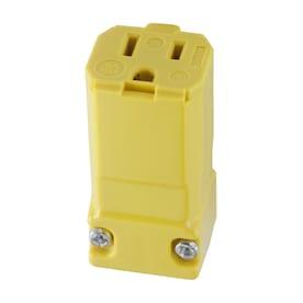 Hubbell 15-Amp-Volt Hi-visibility Yellow 3-Wire Grounding Connector - Hardwarestore Delivery