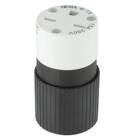 Hubbell 15-Amp-Volt Black/White 3-Wire Grounding Connector - Hardwarestore Delivery