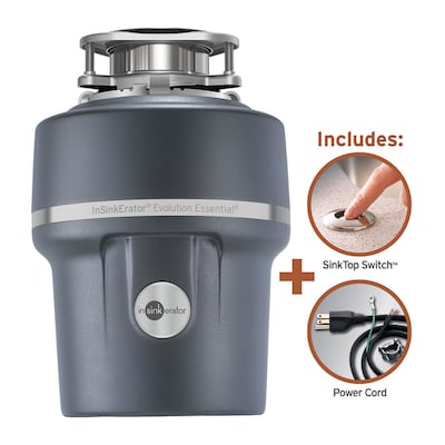 InSinkErator Evolution Essential XTR 3/4-HP Continuous Feed Noise Insulation Garbage Disposal