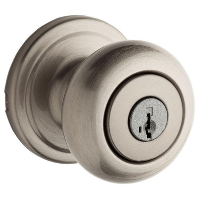 Hancock Satin Nickel Entry Door Knob Featuring SmartKey Security - Super Arbor