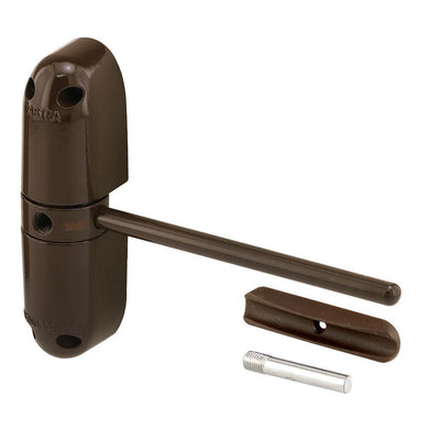 Safety Spring Door Closer, 4-1/4 in., Diecast Construction, Brown, Non-Handed - Super Arbor