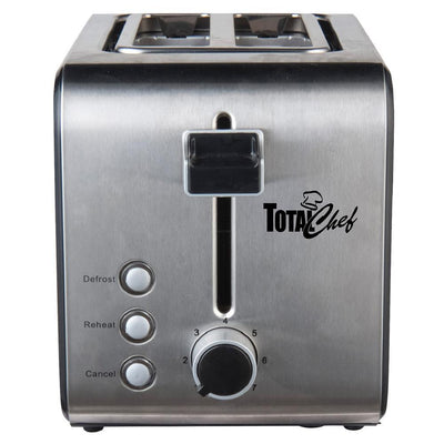 2-Slice Stainless Steel Toaster with Adjustable Browning Controls - Super Arbor