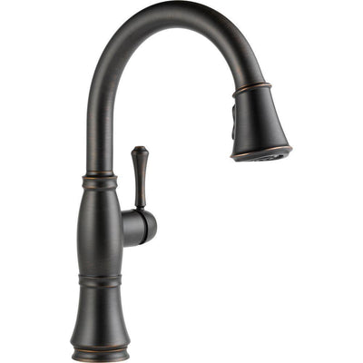 Cassidy Single-Handle Pull-Down Sprayer Kitchen Faucet in Venetian Bronze - Super Arbor