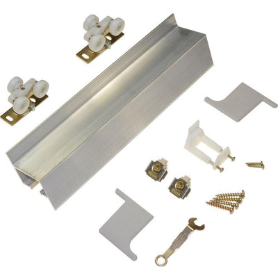 72 in. Wall Mount (Barn Door) Track and Hardware Set - Super Arbor