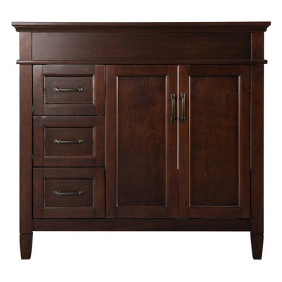 Ashburn 36 in. W Bath Vanity Cabinet Only in Mahogany - Super Arbor