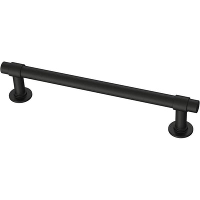 5-1/16 in. (128 mm) Matte Black Straight Bar Drawer Pull (10-Pack) - Super Arbor