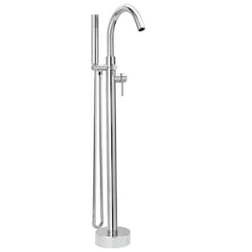 Keeney Delphi Polished Chrome 1-Handle Residential Freestanding Bathtub Faucet with Hand Shower - Super Arbor