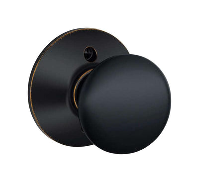 Schlage Modern/Contemporary Aged Bronze Dummy Knob Right or Left Handed