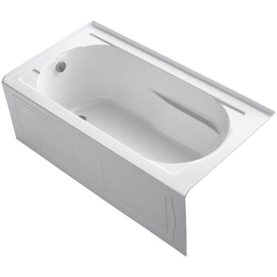 Devonshire 60 in. x 32 in. Acrylic Alcove Bathtub with Integral Apron, Integral Flange and Right-Hand Drain in White - Super Arbor