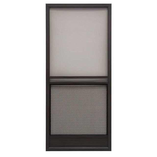 Precision 79-3/4 in. H X 35-1/4 in. W Capri Bronze Steel Screen Door
