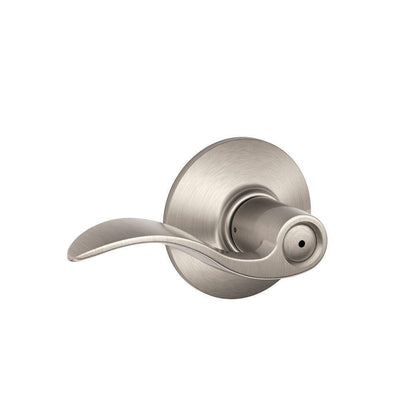 Accent Satin Nickel Privacy Bed/Bath Door Lever - Super Arbor