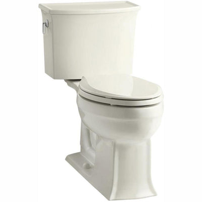 Archer Comfort Height 2-piece 1.28 GPF Single Flush Elongated Toilet with AquaPiston Flushing Technology in Biscuit - Super Arbor