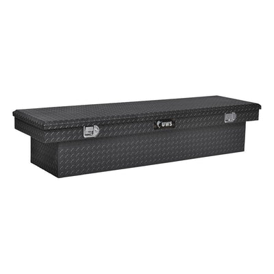 UWS Gloss Black Aluminum 72" Crossover Truck Tool Box (Heavy Packaging) - Super Arbor