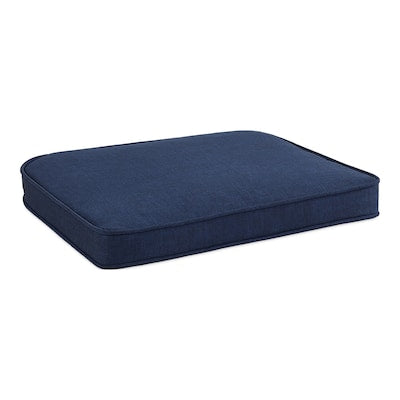 Style Selections Valleydale Texture Blue Seat Pad - Super Arbor