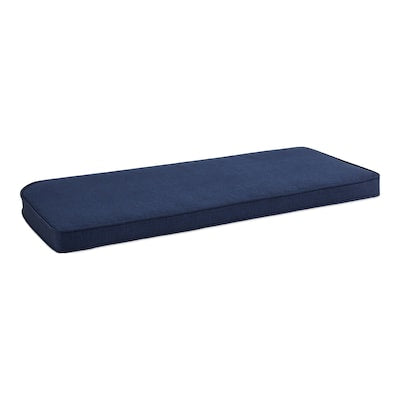 Style Selections Valleydale Texture Blue Patio Loveseat Cushion - Super Arbor