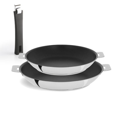 Tulipe 3-Piece Stainless Steel Nonstick Frying Pan Set - Super Arbor