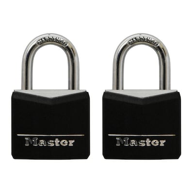 Master Lock 2-Pack 1.27-in Aluminum Keyed Padlock