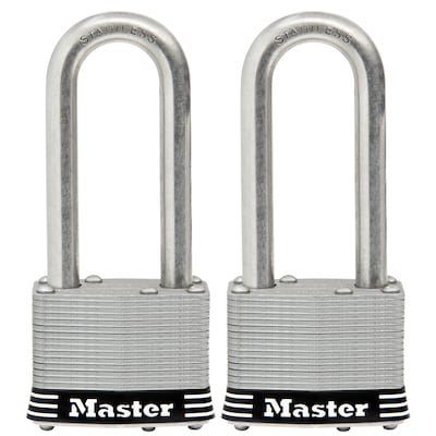 Master Lock 2-Pack 2.078-in Steel Keyed Padlock
