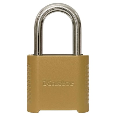 Master Lock 2.11-in Brass Combination Padlock