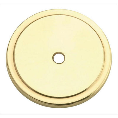 Allison 1-3/4 in. (44 mm) Polished Brass Cabinet Knob Backplate - Super Arbor