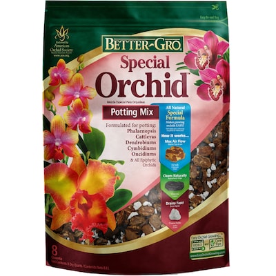 BETTER-GRO Orchid 8-Quart Organic Potting Soil Mix
