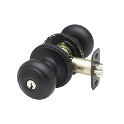 Colonial Black Entry Door Knob - Super Arbor