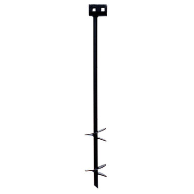 Iron Root Double-Head Double-Helix Earth Anchor, 5/8 in. Rod x 30 in. L x 4 in. Helix, Class 2 - Pack of 8 - Super Arbor