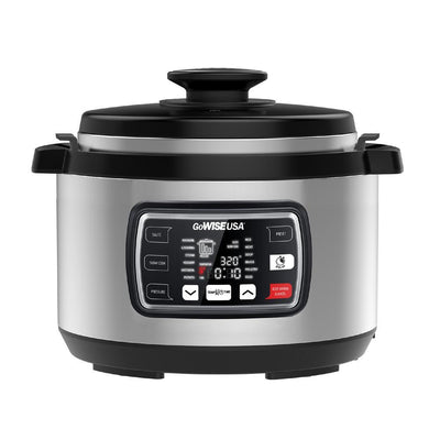 Ovate 9.5 Qt. Stainless Steel Oval Electric Pressure Cooker with 6-Accessories and 50-Recipes - Super Arbor