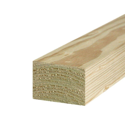 4 in. x 6 in. x 8 ft. #2 Ground Contact Pressure-Treated Timber - Super Arbor