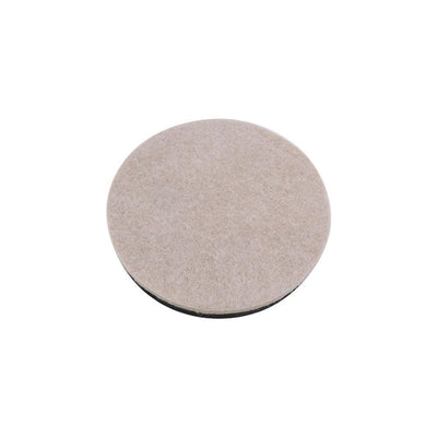 3-1/2 in. Beige Felt Round Furniture Sliders for Hard Floors (4-Pack) - Super Arbor