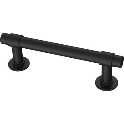 3 in. (76 mm) Matte Black Straight Bar Drawer Pull (10-Pack) - Super Arbor