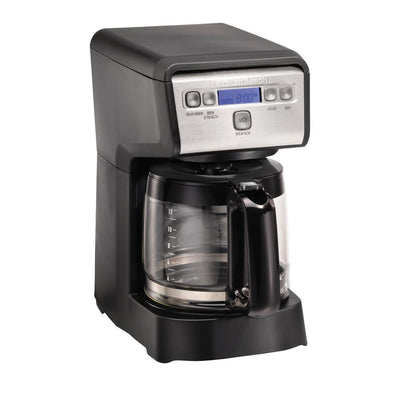 Compact 12-Cup Black Programmable Drip Coffee Maker - Super Arbor