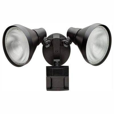 Defiant 110 Degree Black Motion Activated Outdoor Flood Light