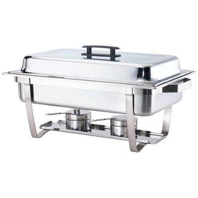 8 Qt. Foldable Frame Stainless Steel Chafing Dish Buffet Chafer Complete Set - Super Arbor