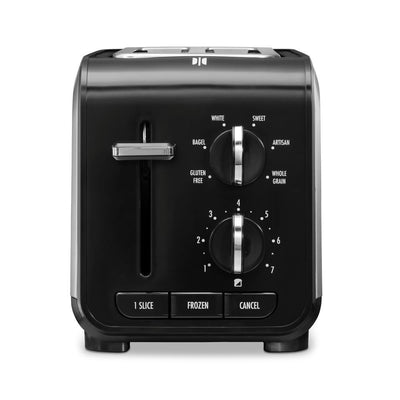 Expert Toast 900 W 2-Slice Black and Stainless Steel Wide Slot Toaster - Super Arbor