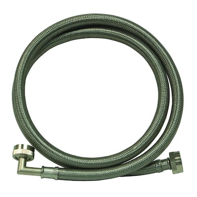 EASTMAN 4-ft 3/4-in Fht Inlet x 3/4-in Hose Thread Outlet Braided Stainless Steel Washing Machine Fill Hose