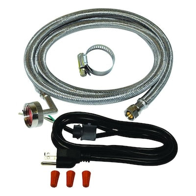 EASTMAN 6-ft 3/8-in Compression Inlet x 3/4-in Hose Thread Outlet Braided Stainless Steel Dishwasher Connector