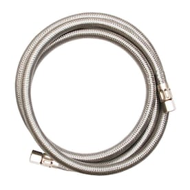 EASTMAN 20-ft L 1/4-in Compression Inlet x 1/4-in Outlet Stainless Steel Ice Maker Connector - Super Arbor