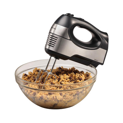 6-Speed Black Stainless Steel Hand Mixer with QuickBurst - Super Arbor