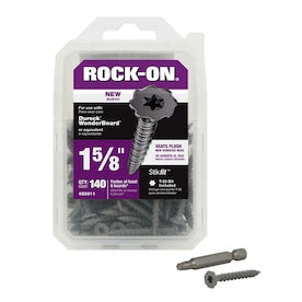 Rock-On #9 x 1-5/8-in Zinc-Plated Star-Drive Interior Cement Board Screws (140-Count) - Super Arbor