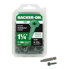 Backer-On #9 x 1-1/4-in Zinc-Plated Star-Drive Interior Cement Board Screws (185-Count) - Super Arbor