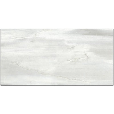 Style Selections Chique Gris 12-in x 24-in Glazed Porcelain Marble Look Floor Tile