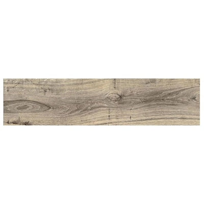 GBI Tile & Stone Inc. Madeira Buff 6-in x 24-in Glazed Ceramic Wood Look Floor Tile