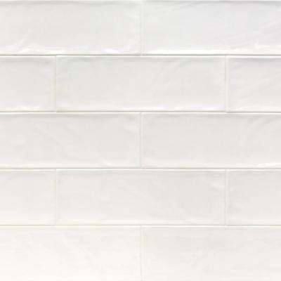 Ivy Hill Tile 
    Pier White 4 in. x 12 in. 6 mm Polished Ceramic Subway Wall Tile (33-Piece) (10.76 sq. ft./Box) - Super Arbor