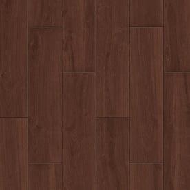 Style Selections Serso Black Walnut 6-in x 24-in Porcelain Wood Look Tile (Common: 6-in x 24-in; Actual: 5.75-in x 23.75-in) - Super Arbor